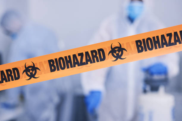 Professional Drug Lab Cleanup technician working in Coral, MI